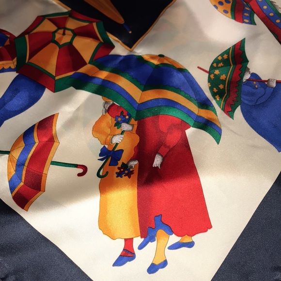 100% Silk Scarf made in Italy - Picture 4 of 5